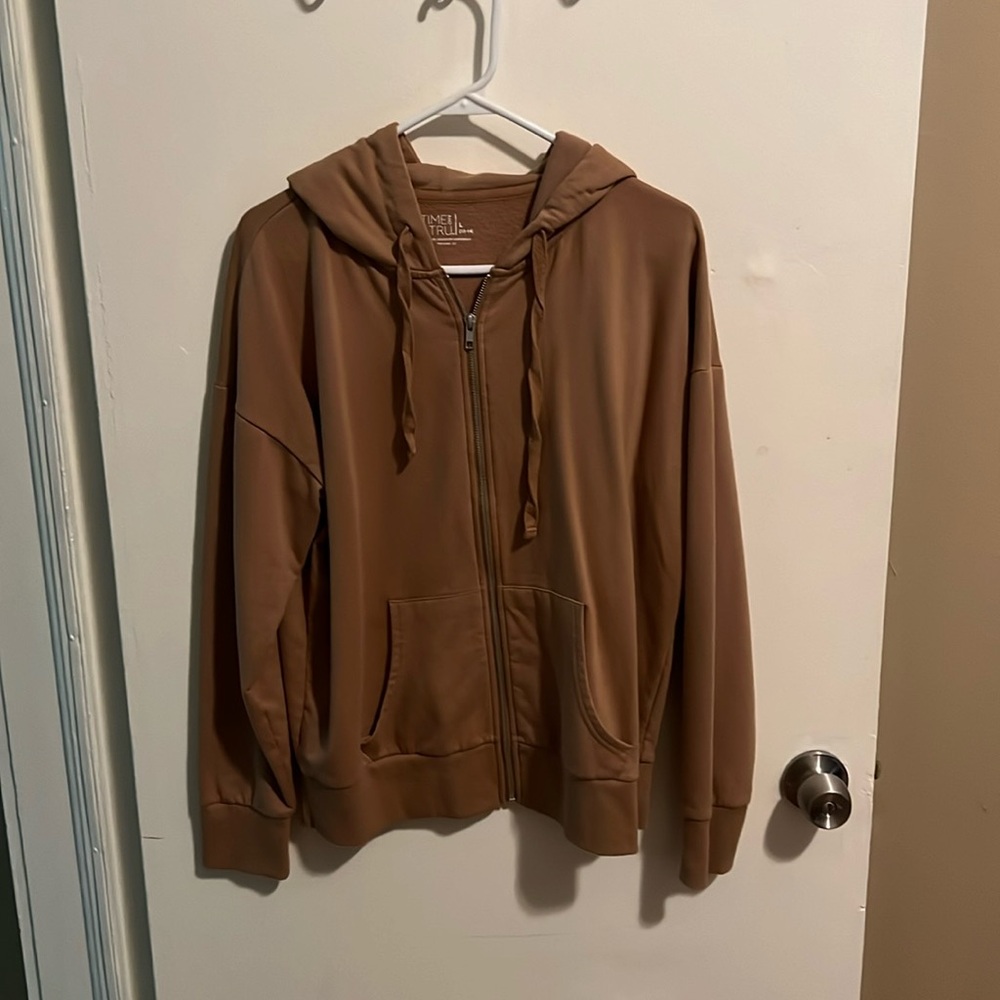 Time and Tru Women's Full Zip Fleece Jacket with Pockets